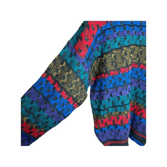 Multicolor Patterned Men's Sweater - Picture 2 of 12